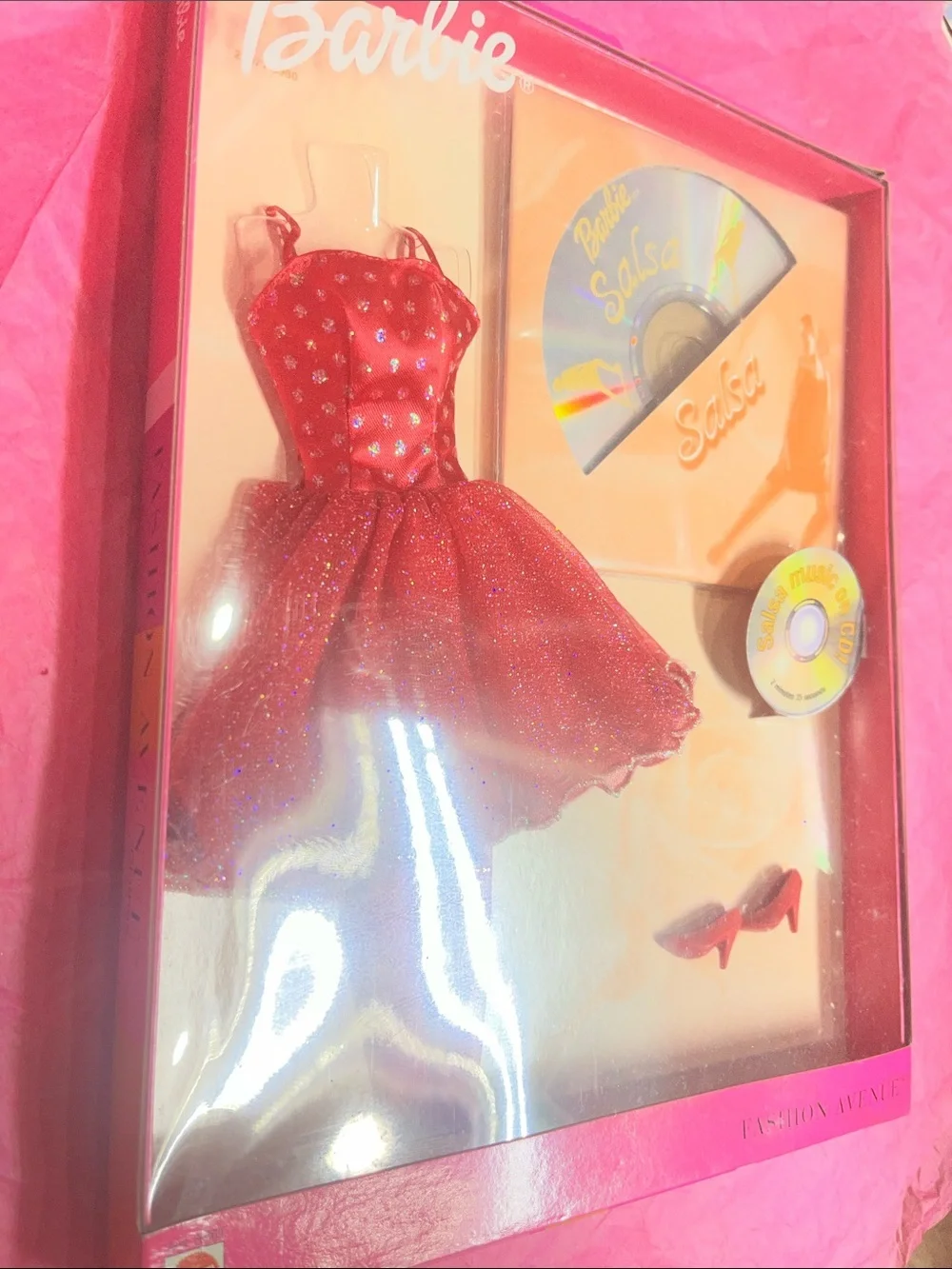 1996 Mattel Barbie Boutique Fashion Avenue Blue Coat Set NRFB